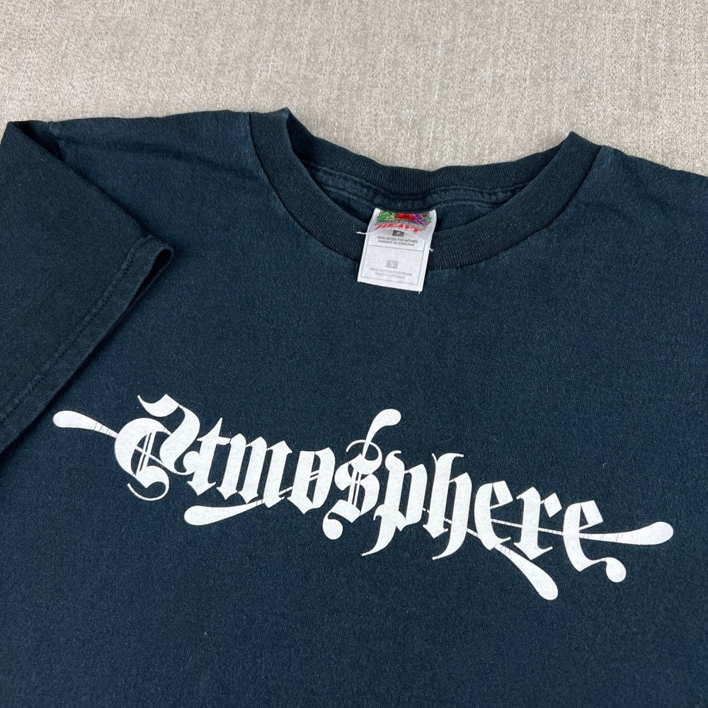Atmosphere Hip Hop Band T Shirt Mens Small Black Rhymesayers Obscure Rap Tee